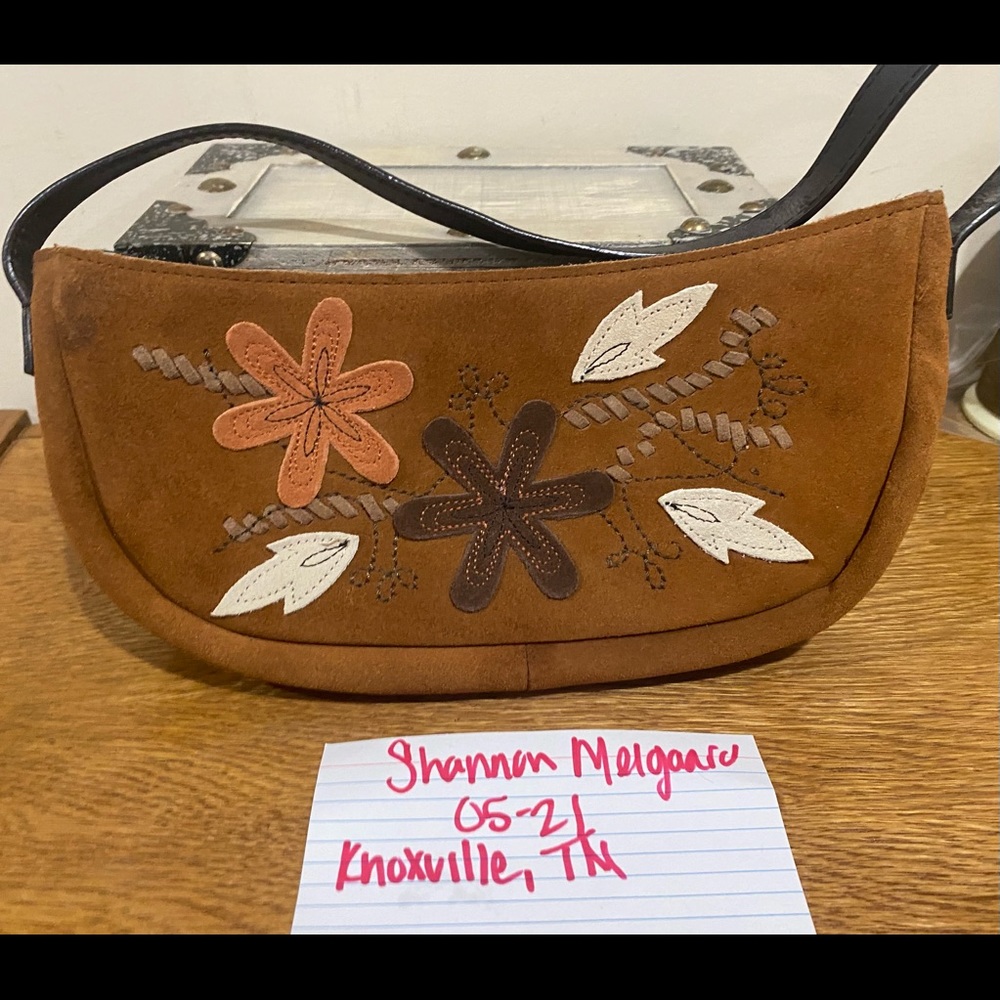 Suede purse